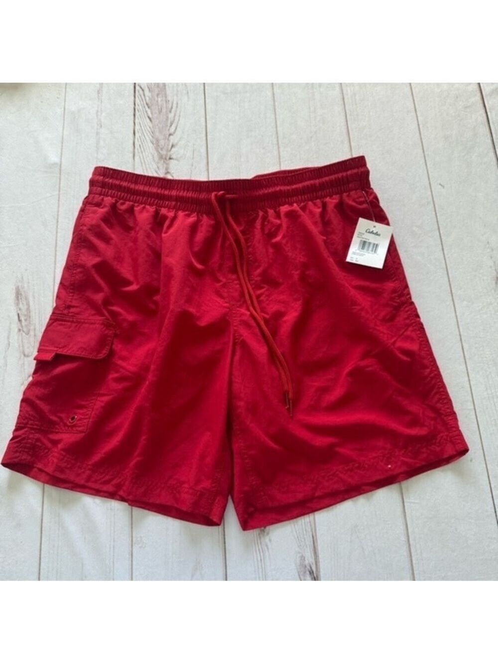 NWT Cabela's Red Swim Shorts